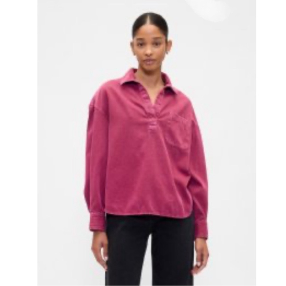 Pink Denim Big Shirt
